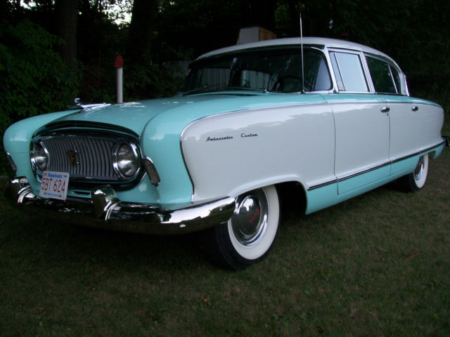 1955 Nash Ambassador Custom Lemans 4 dr duel jet engine 4 speed automatic 1955 Nash Ambassador Custom 4dr