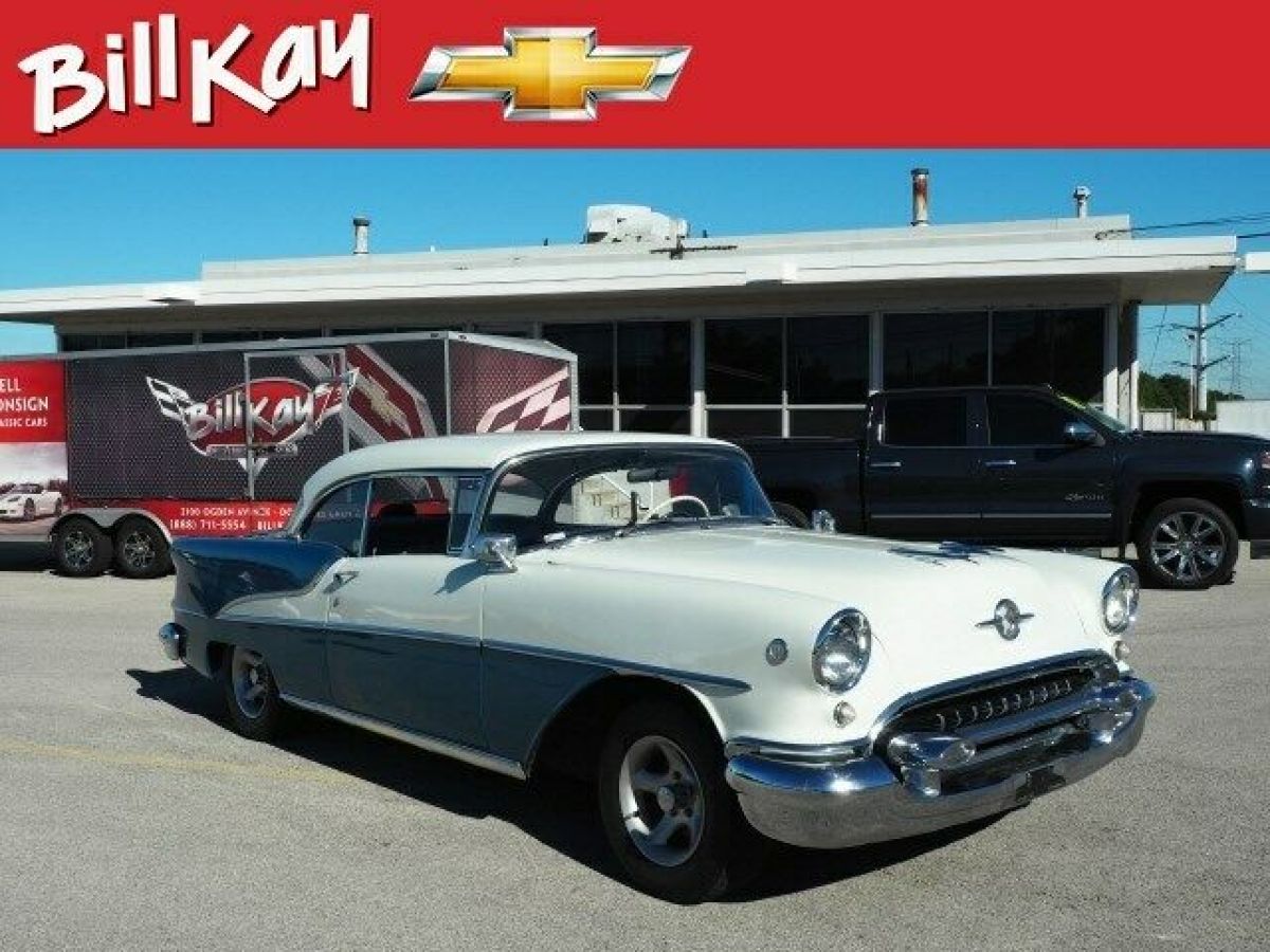 1955 Oldsmobile 88 93513 Miles White/Blue 2 Dr Coupe Not Specified Automatic 1955 Oldsmobile Eighty-Eight