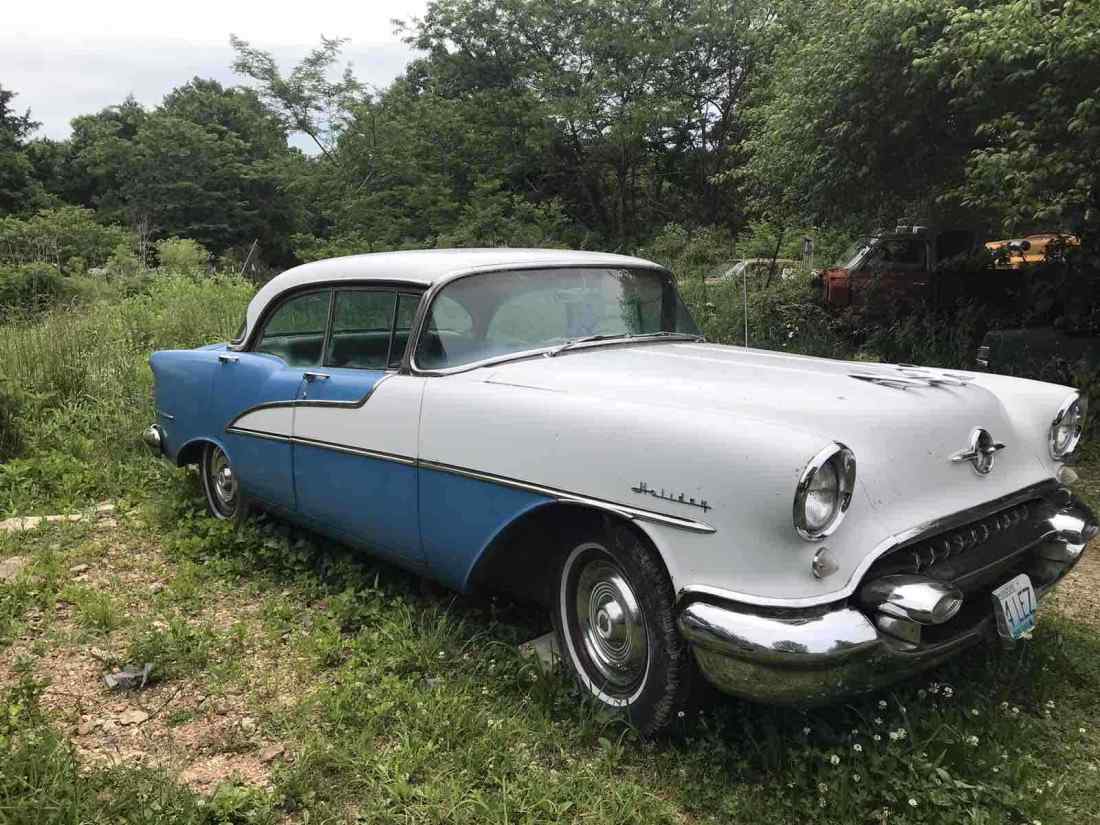 1955 Oldsmobile Holiday chrome - photo 2