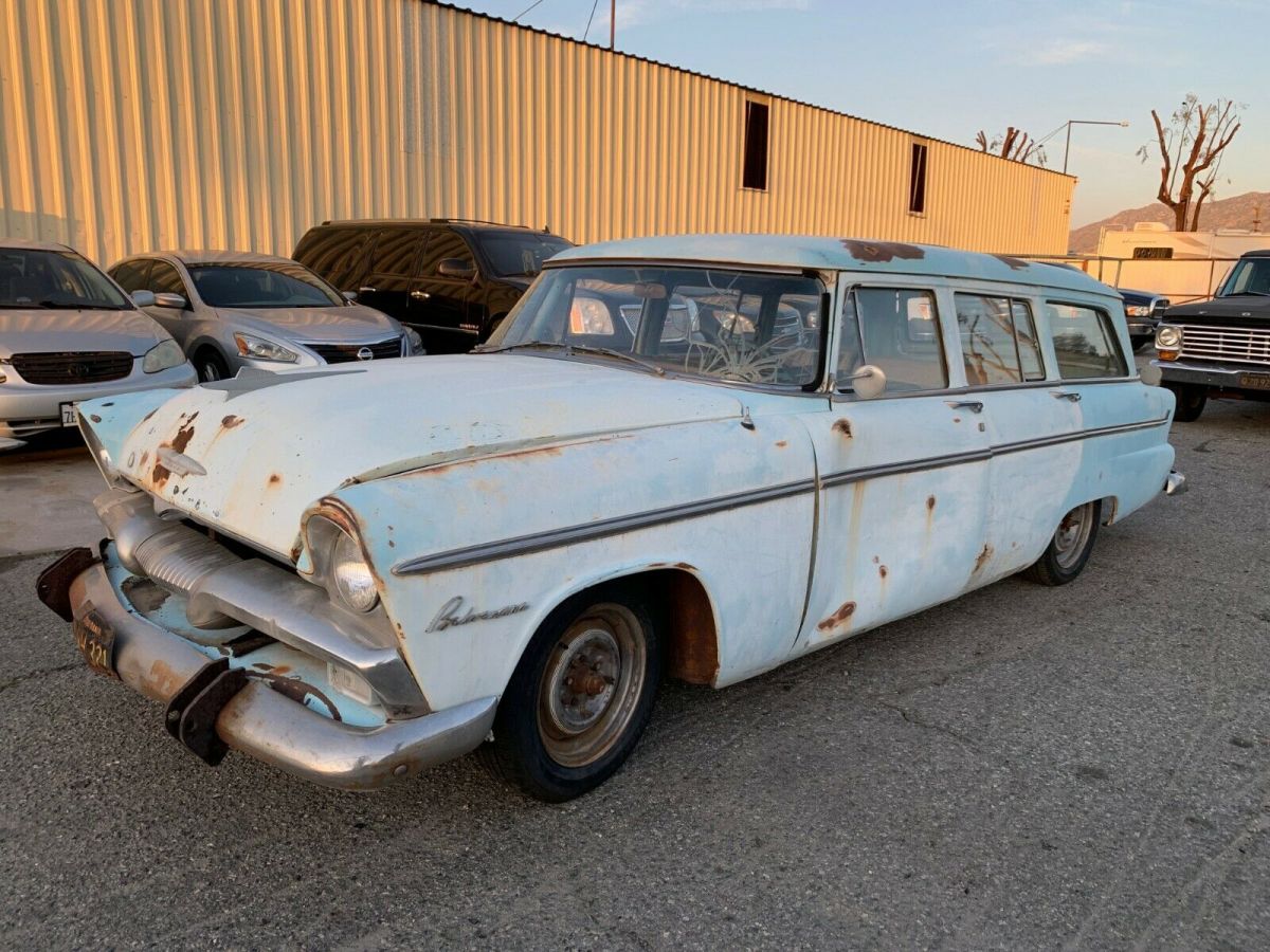 1955 PLYMOUTH BELVEDERE WAGON WITH RARE 3RD SEAT NO RESERVE ALL ORIGINAL! 1955 Plymouth Belvedere