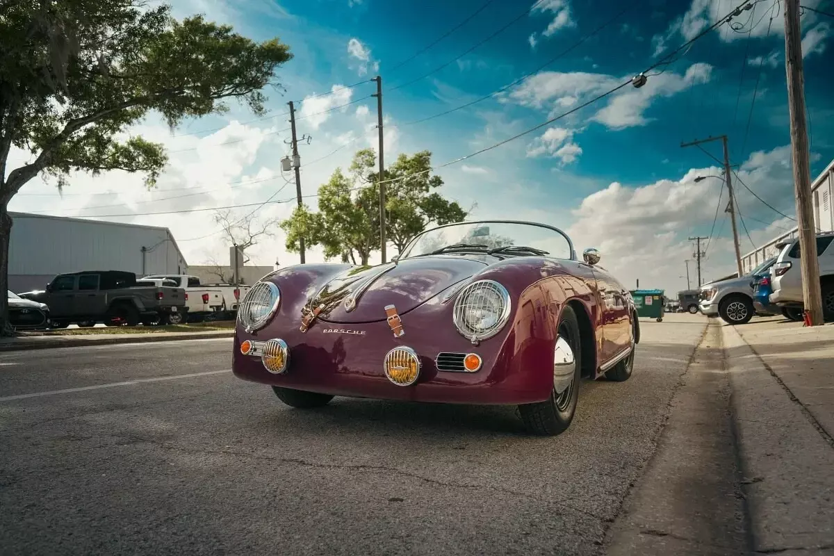 1955 Porsche 356 Convertible Purple 1955 Porsche 356