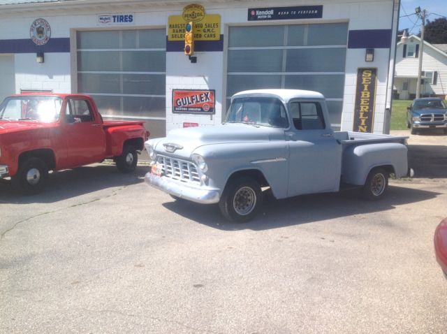1955 RARE Chevy 1/2 ton Short Box Pick up Truck VIDEO PICS drives 1957 1950 1947 1955 Chevrolet Other Pickups 1/2 ton SB