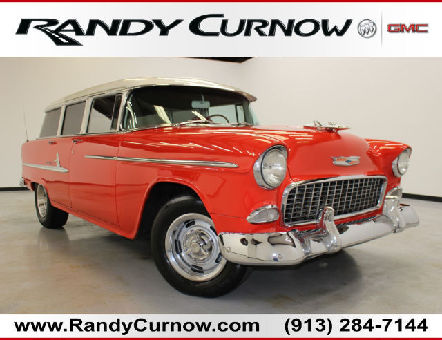 1955 Station Wagon Used 8 Cylinder Automatic 3-Speed Red 1955 Chevrolet Bel Air/150/210