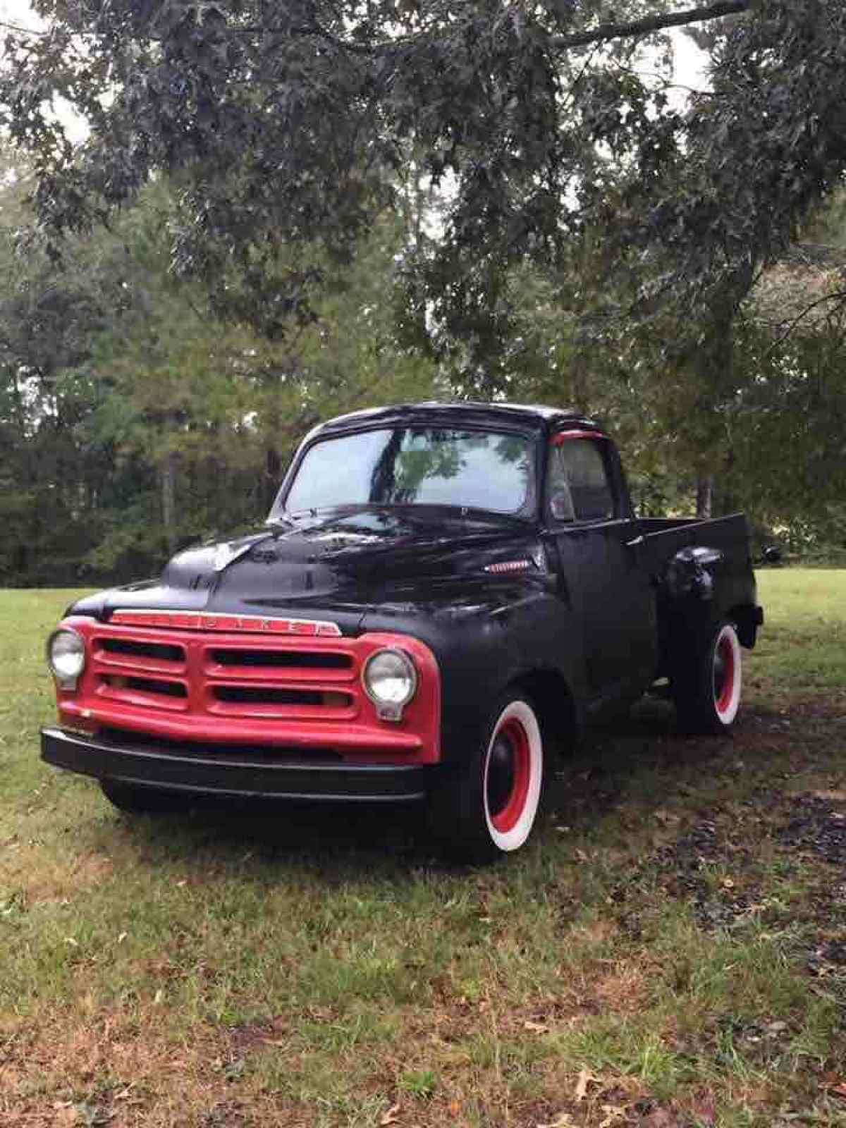 1955 Studebaker E7 Pickup Black RWD Manual 1955 Studebaker E7