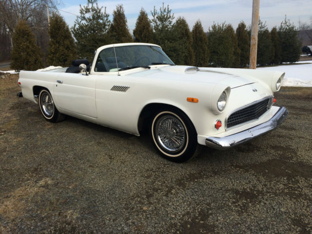 1955 T'bird Thunderbird 302 HO 5 speed stick A/C Port hole hard top Shay/Camelot 1955 Ford Thunderbird Chrome