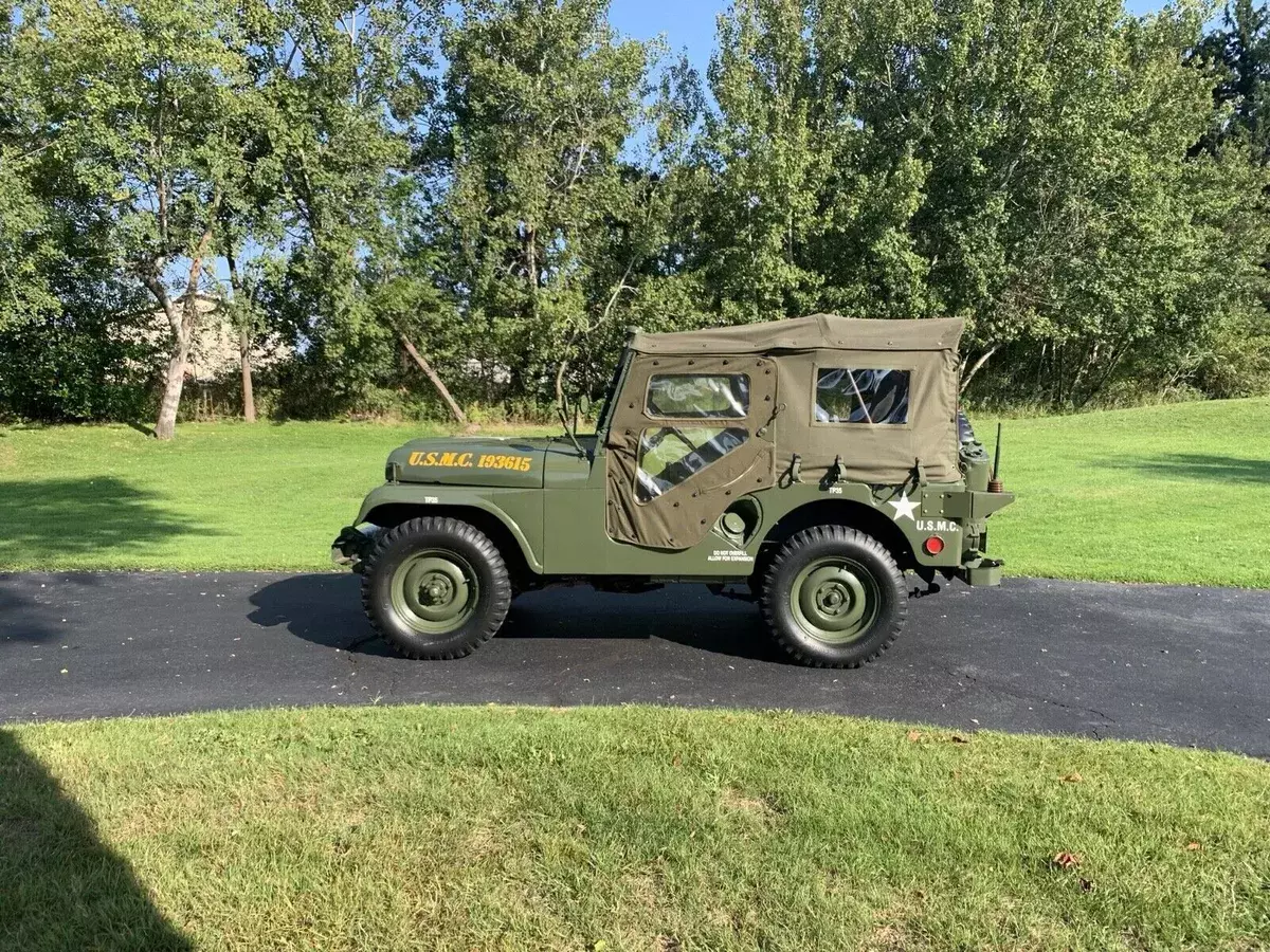 1955 Willys Jeepster SUV Green M38A-1 1955 Willys Jeepster M38A-1