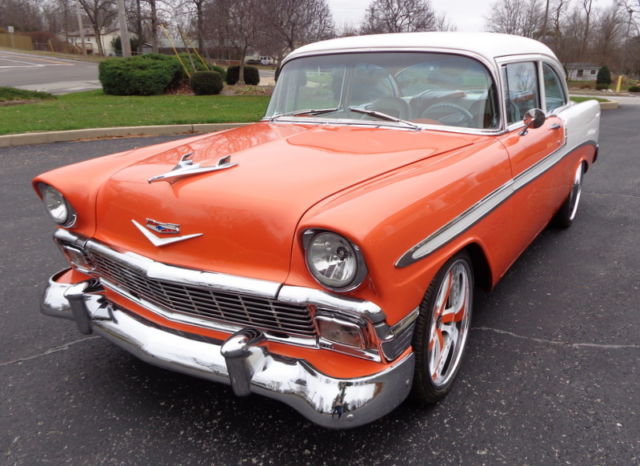 1956 406 STROKER AC 4 WHEEL DISC FORGIATO WHEELS ALLIGATOR SEATS AC 7 TV"S! 1956 Chevrolet Bel Air/150/210 RESTO MOD