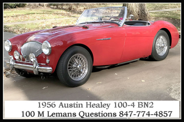 1956 Austin Healey 100-4 BN2 100 M LeMans dealer install Low miles since restore 1956 Austin Healey BN2 100 M LeMans