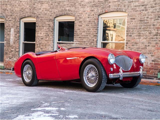 1956 Austin Healey 100M LeMans 1 of 640 Produced Carmine Red Austin Straight 4 C 1956 Austin Healey 100M LeMans 1 of 640 Produced