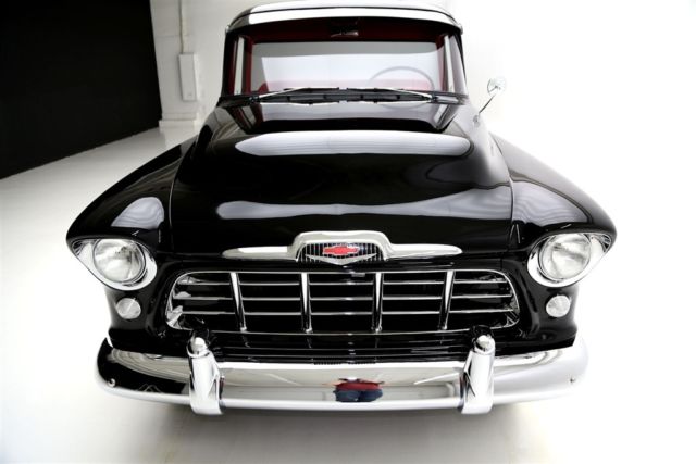 1956 Chevrolet Cameo Pickup Black with Red Interior, Amazing Frame Off, V8, Wi - photo 11