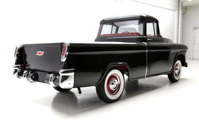 1956 Chevrolet Cameo Pickup Black with Red Interior, Amazing Frame Off, V8, Wi - photo 5