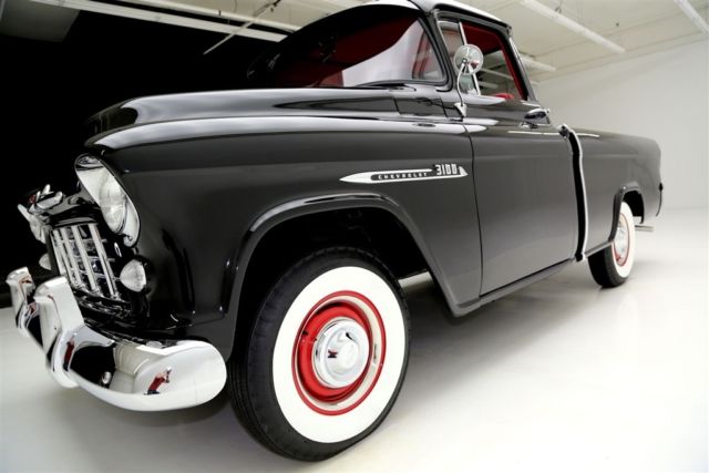 1956 Chevrolet Cameo Pickup Black with Red Interior, Amazing Frame Off, V8, Wi - photo 7