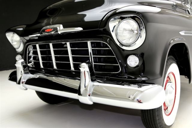 1956 Chevrolet Cameo Pickup Black with Red Interior, Amazing Frame Off, V8, Wi - photo 9