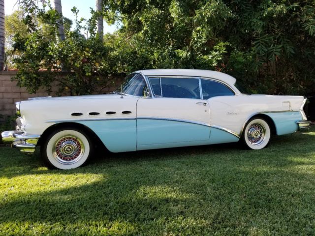1956 Buick Century Riviera 2 Door Hardtop -Cambridge Blue and Dover White Ext 1956 Buick Century