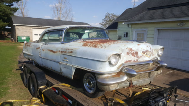 1956 cadillac coupe deville with rear air conditioning a/c good for restoration 1956 Cadillac DeVille