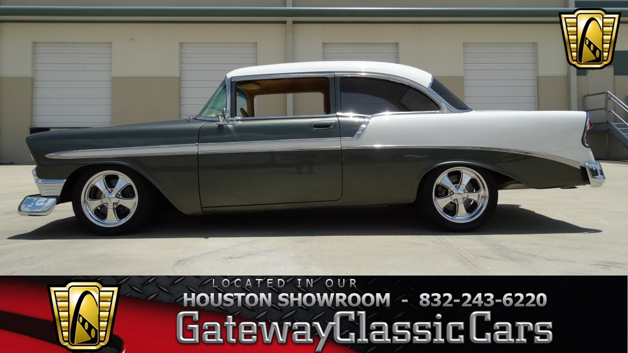 1956 Chevrolet 210 1100 Miles Metallic Green/ White 2 Door 6.0L LS2 V8 GM 4L65 1956 Chevrolet Bel Air/150/210