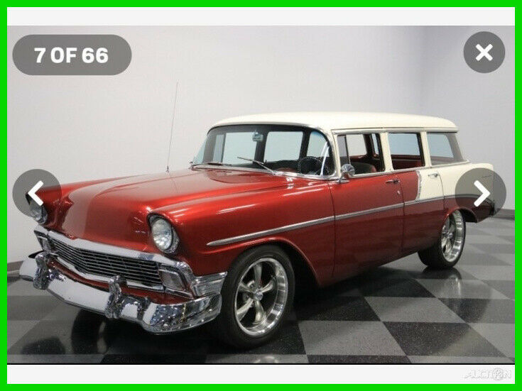 1956 Chevrolet 210 Station Wagon V8 51,595 Mi 4-Spd Manual Restored A/C CD 1956 Chevrolet 210 Station Wagon