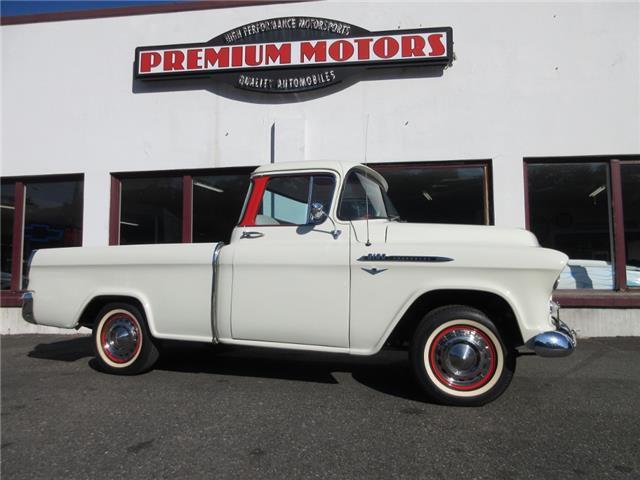 1956 Chevrolet 3100 Cameo 550 Miles White Pickup 283 Manual 1956 Chevrolet Other Pickups Cameo