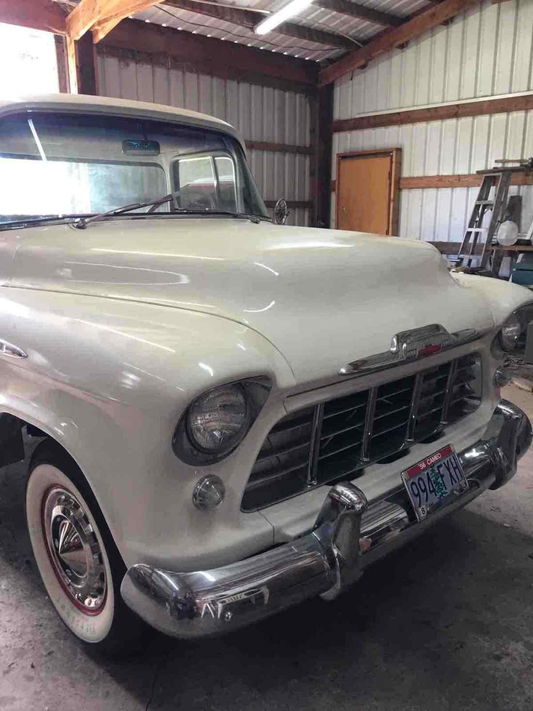 1956 Chevrolet 3100 Pickup White RWD Manual 1956 Chevrolet 3100