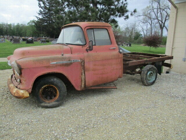 1956 Chevrolet 3200 Truck RAT ROD PARTS PROJECT CAB STRAIGHT 6 ENGINE 56 RATTY 1956 Chevrolet Other Pickups
