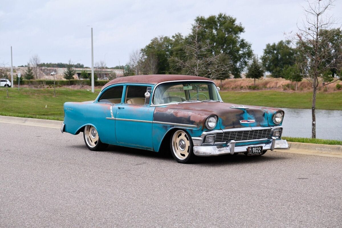1956 Chevrolet Bel Air / 150 Fully Restored with LS and Patina - photo 9