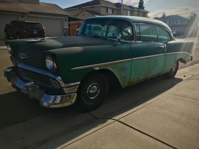 1956 Chevrolet Bel Air 2 dr Hardtop 210 sport coupe RARE FACTORY CALIFORNIA CAR 1956 Chevrolet Bel Air/150/210 210