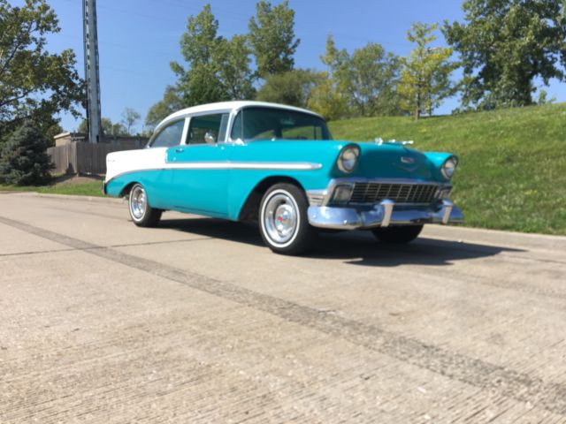 1956 CHEVROLET BEL AIR 2 DR SEDAN VERY GOOD DRIVER LOADED WITH DESIRED FEATURES 1956 Chevrolet Bel Air/150/210