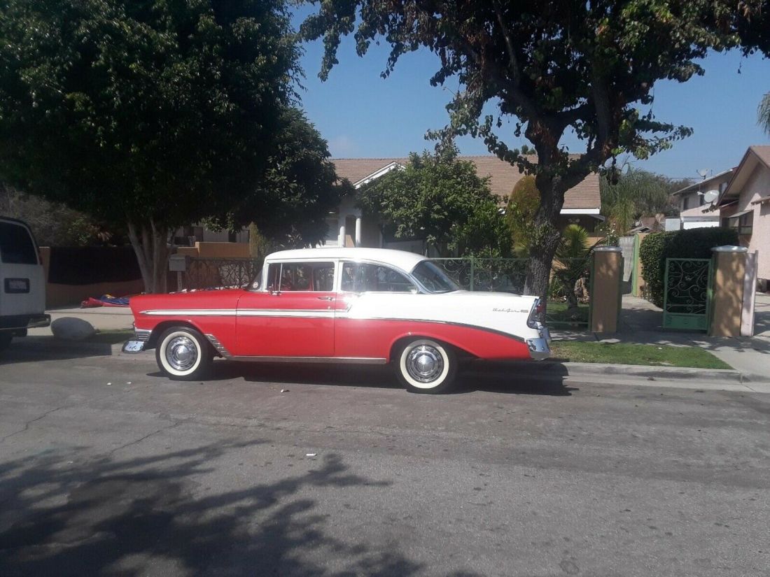 1956 Chevrolet Bel Air 210 Coupe Red RWD Automatic 1956 Chevrolet Bel Air 210