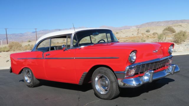1956 CHEVROLET BEL AIR 265 4 SPEED! 84,775 MILES! VIPER RED! DISC! CLEAN! 1956 Chevrolet Bel Air/150/210 265 4 SPEED! 84,775 MILES! VIPER RED! DISC! CLEAN!