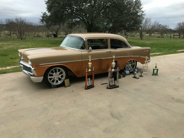1956 Chevrolet Bel Air/150/210 56 Show car LS Custom Frame AC Leather air ride - photo 2