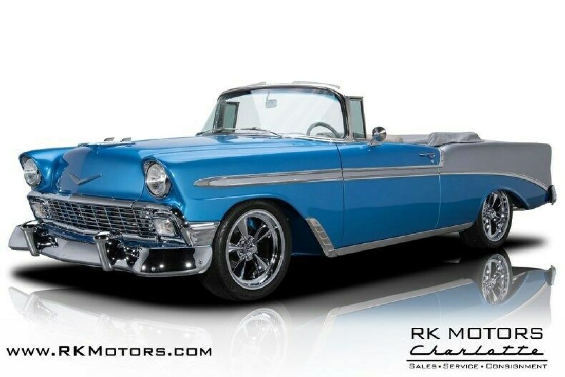 1956 Chevrolet Bel Air Blue Convertible LS2 6.0L V8 4 Speed Automatic 1956 Chevrolet Bel Air/150/210