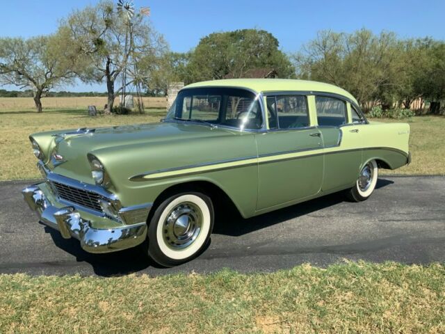 1956 Chevrolet Bel Air Correct 265, Crocus Yellow over Laurel Green 14097 Miles 1956 Chevrolet Bel Air/150/210 Correct 265, Crocus Yellow over Laurel Green