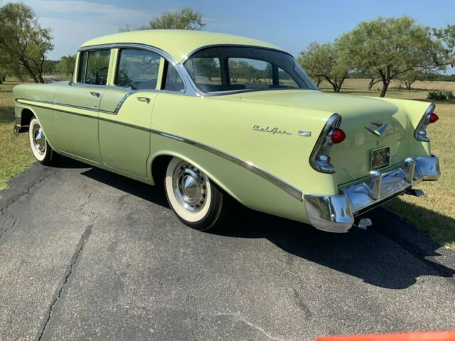 1956 Chevrolet Bel Air/150/210 Correct 265, Crocus Yellow over Laurel Green - photo 2