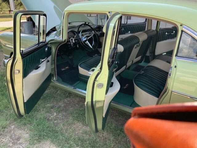 1956 Chevrolet Bel Air/150/210 Correct 265, Crocus Yellow over Laurel Green - photo 3