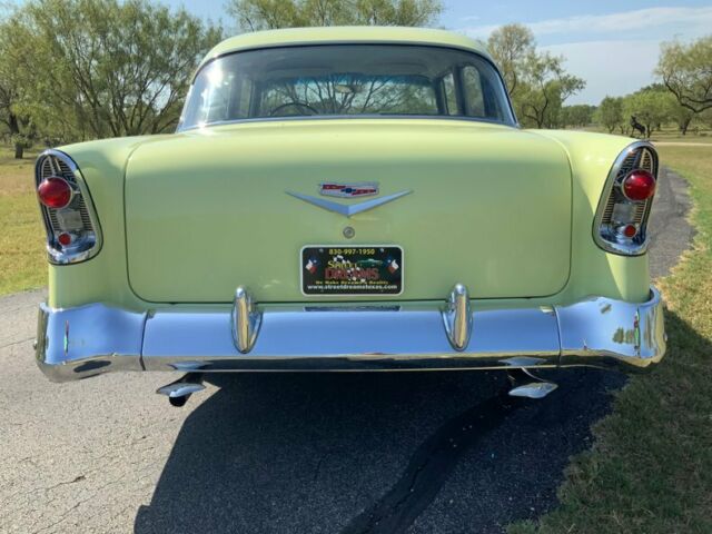 1956 Chevrolet Bel Air/150/210 Correct 265, Crocus Yellow over Laurel Green - photo 5