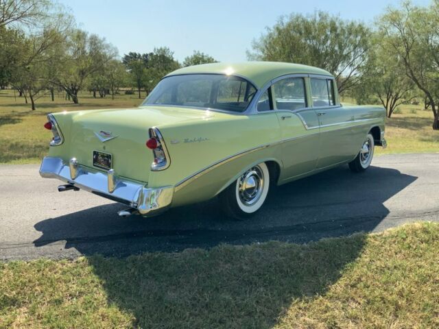 1956 Chevrolet Bel Air/150/210 Correct 265, Crocus Yellow over Laurel Green - photo 6