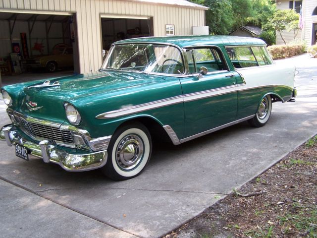 1956 Chevrolet Bel Air Nomad Wagon Fabulous condition Matching numbers No rust 1956 Chevrolet Nomad