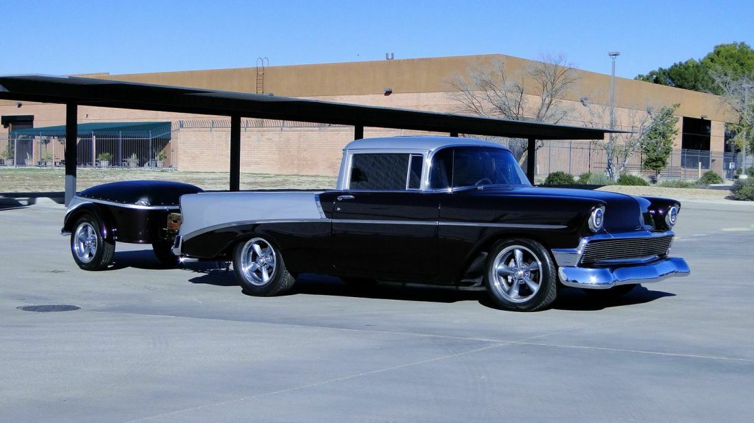1956 Chevrolet BELAIR CUSTOM W/TRAILER FREE SHIPPING WITH BUY IT NOW!! - photo 11