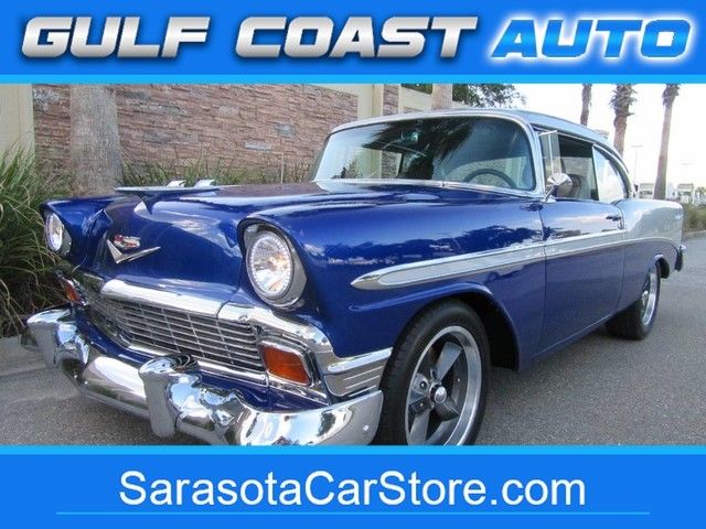 1956 Chevrolet BELAIR HARDTOP COUPE RESTORED WHEELS POWER 383 HALO LIGHTS PPG PAINT BELAIR