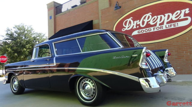 1956 Chevrolet BelAir Nomad Sport Wagon Onyx Black 265 & OVERDRIVE classic Chevy 1956 Chevrolet Bel Air/150/210 NOMAD