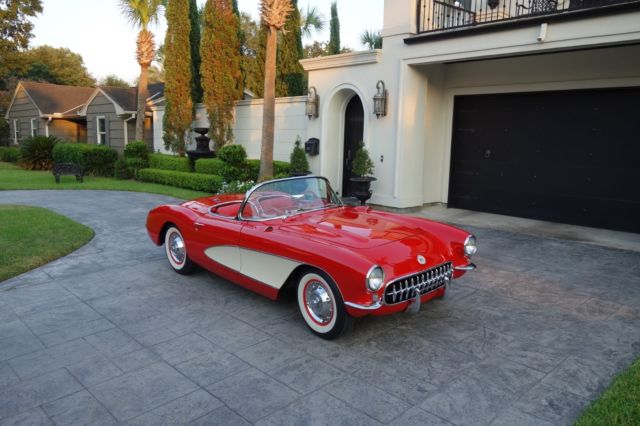 1956 Chevrolet Corvette Convertible, 265 V8, 4 spd manual, dual carbs, Restored! 1956 Chevrolet Corvette