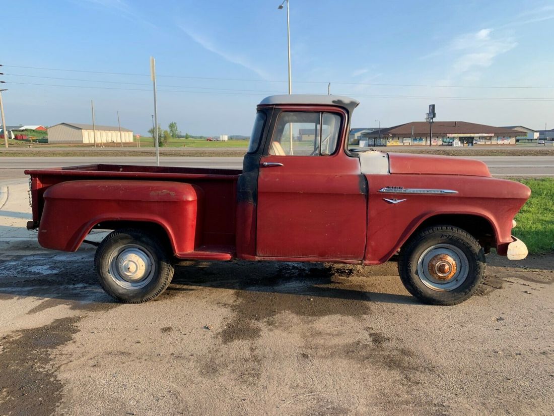 1956 CHEVROLET PICKUP SHORT BOX BIG BACK WINDOW V-8 1956 Chevrolet Other Pickups