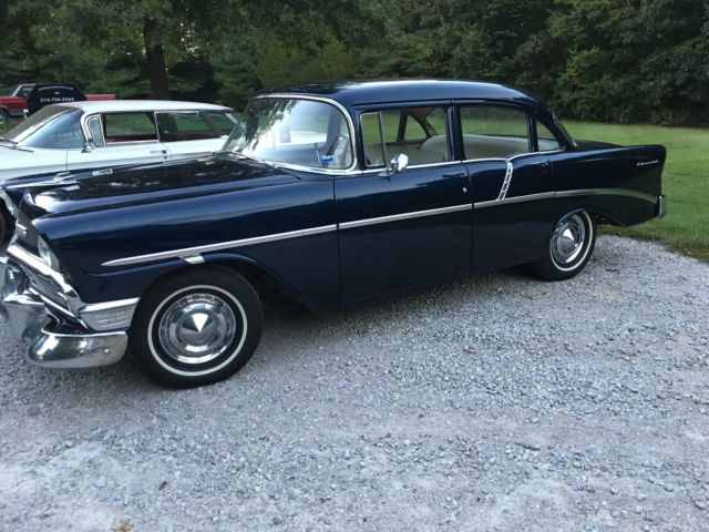 1956 Chevrolet Sedan NO RESERVE 235 6 cyl Automatic , Extremely solid body & flr 1956 Chevrolet Bel Air/150/210 210