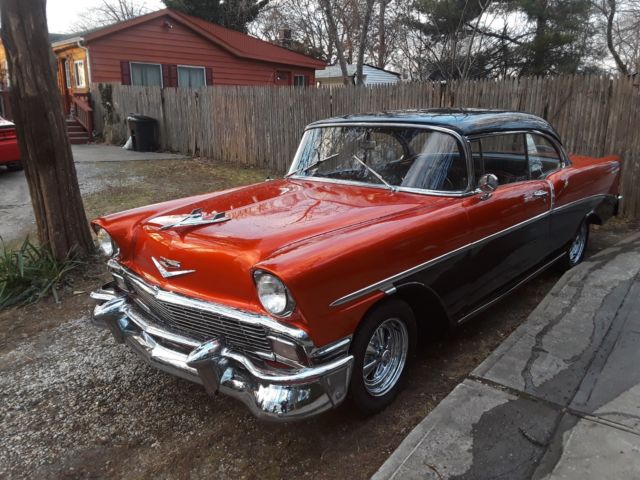 1956 Chevy Bel Air hardtop matching numbers v 8 Chevy 3 speed auto overdrive 1956 Chevrolet Bel Air/150/210 210