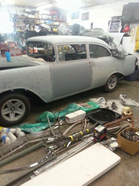 1956 chevy belair 210 project no reserve 454 big block 400 turbo auto clear titl 1956 Chevrolet Bel Air/150/210