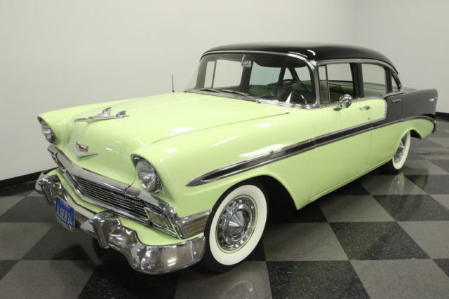 1956 chevy belair-INCREDIBLE! CALIFORNIA CAR, 265 V8, AUTO, FACTORY COLORS 1956 Chevrolet Bel Air/150/210 4 Door Sedan