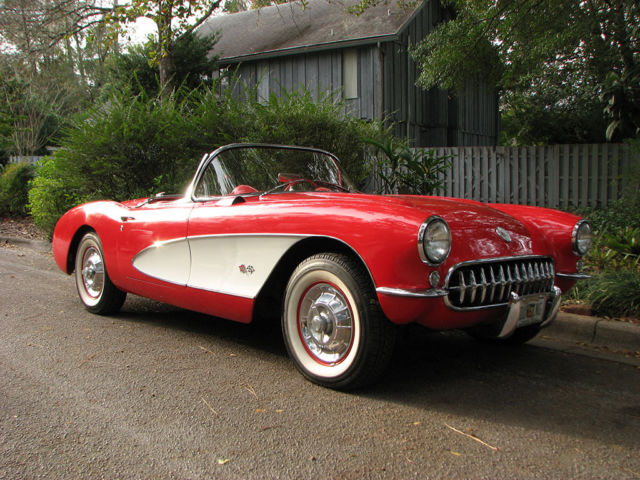 1956 CORVETTE 1 OF 111, OPTIONS 449 + 469 HIGH LIFT CAM, 2, 4-BARREL CARBS, RARE 1956 Chevrolet Corvette CORVETTE CONVERTIBLE 1 OF 111