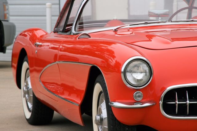 1956 CORVETTE VENETIAN RED ON RED MAXILLARY HARD TOP NICE 1956 Chevrolet Corvette ORIGINAL