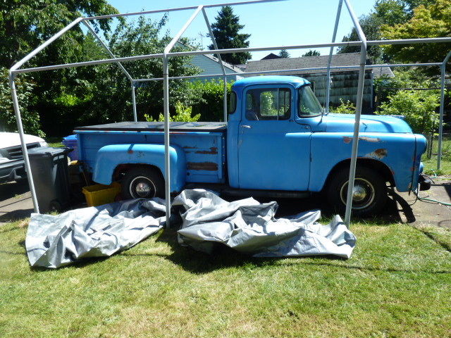 1956 Dodge pickup for restoration V8 3 speed overdrive 1956 Dodge pickup