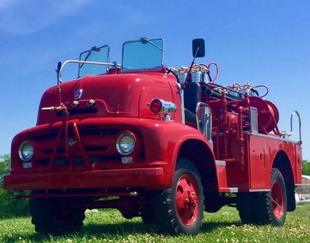 1956 Ford C500 Marmon Herrington power wagon napco range tender fire truck rig - photo 2